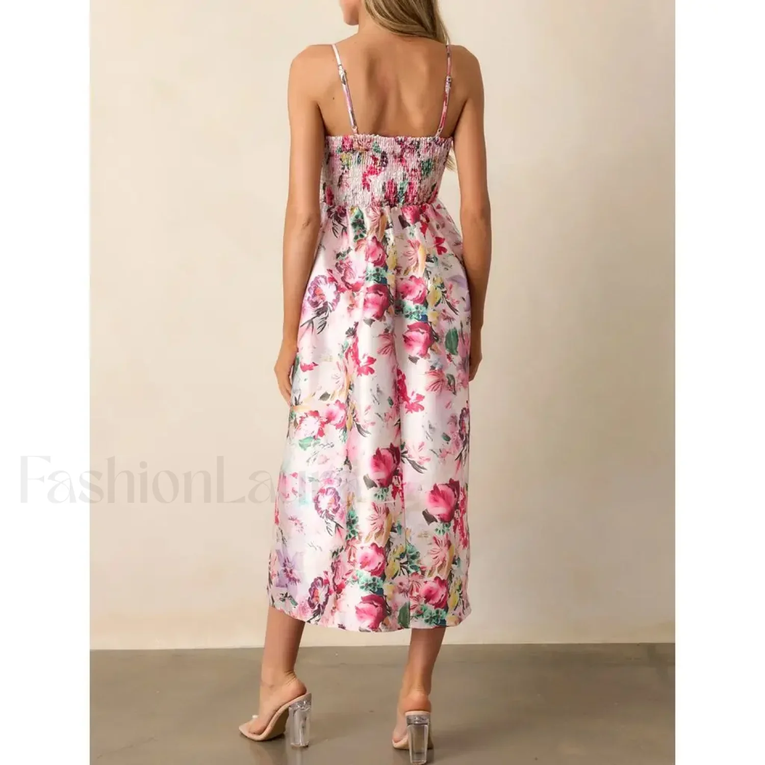 3D Bow Spaghetti-Strap Midi Dress - Image 6