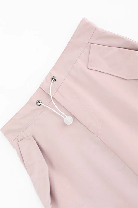 A-Line Gray Vintage Cargo High Slit Skirt - Image 12