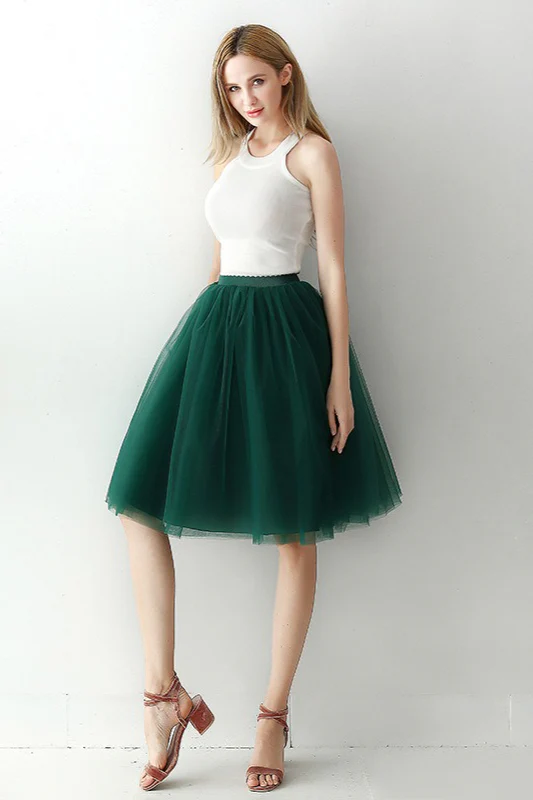 Adult High Waist Tulle Puff Mini Skirt - Image 11