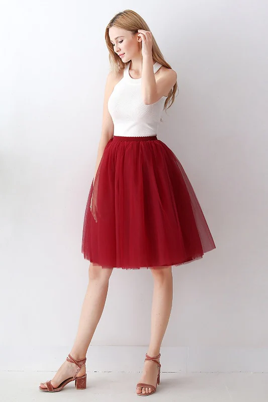 Adult High Waist Tulle Puff Mini Skirt - Image 13