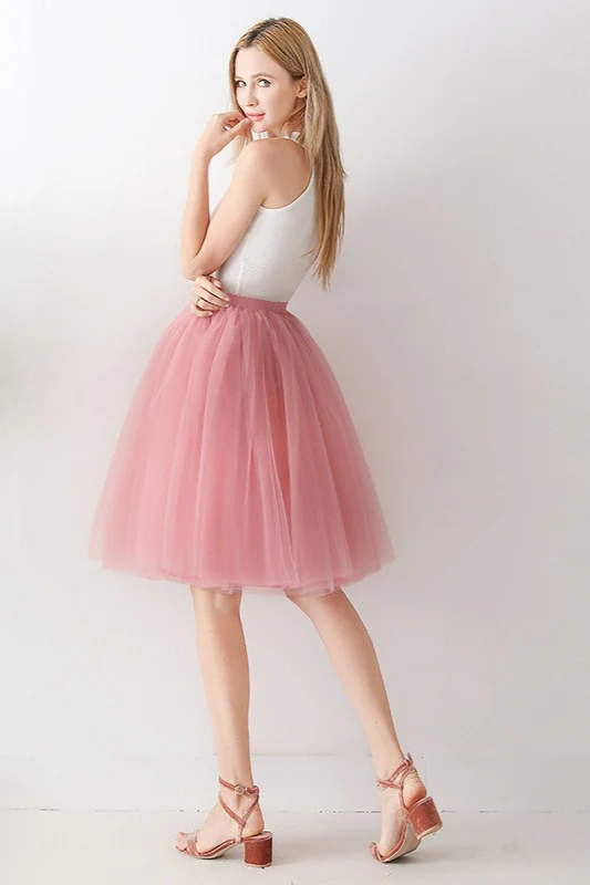 Adult High Waist Tulle Puff Mini Skirt - Image 5