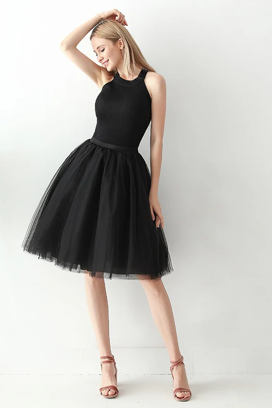 Adult High Waist Tulle Puff Mini Skirt - Image 7