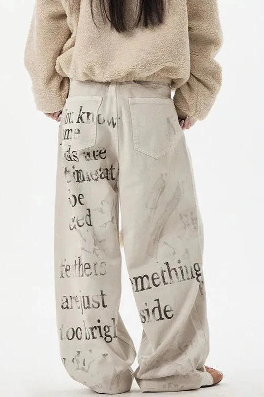 Apricot Graffiti Straight Denim Jeans - Image 8