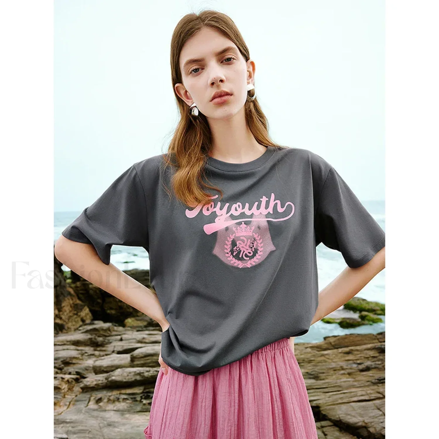 Art Print Loose Antibacterial T-Shirt - Image 4
