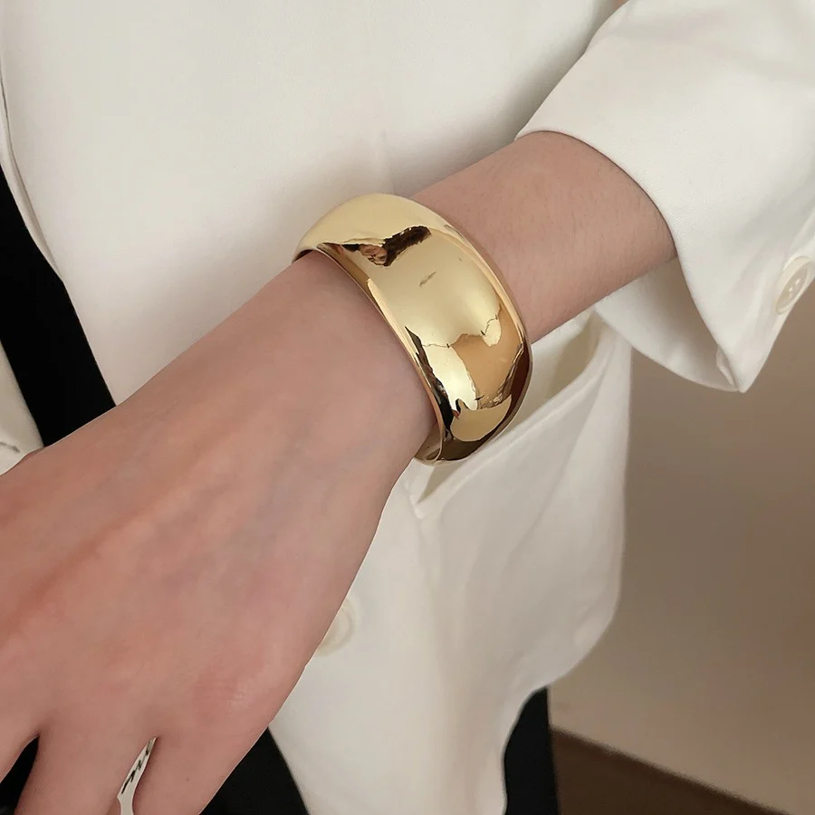 Asymmetrical Twisted Open Cuff Bracelet - Image 6