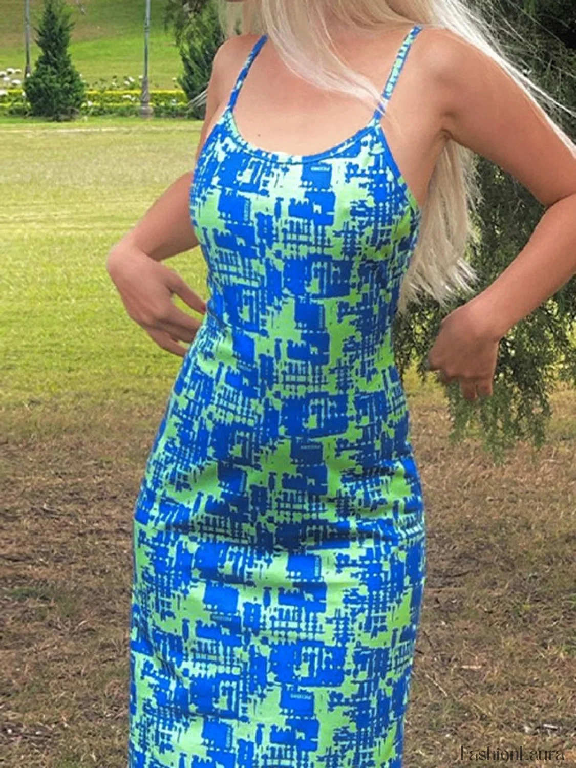Back Slit Bodycon Maxi Dress - Image 8