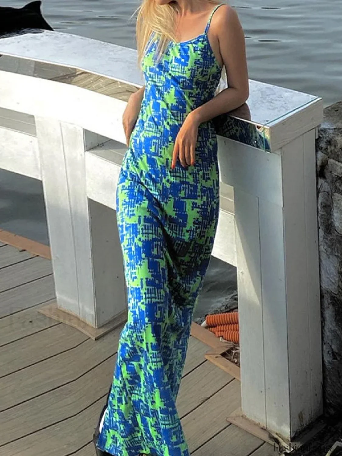 Back Slit Bodycon Maxi Dress - Image 9