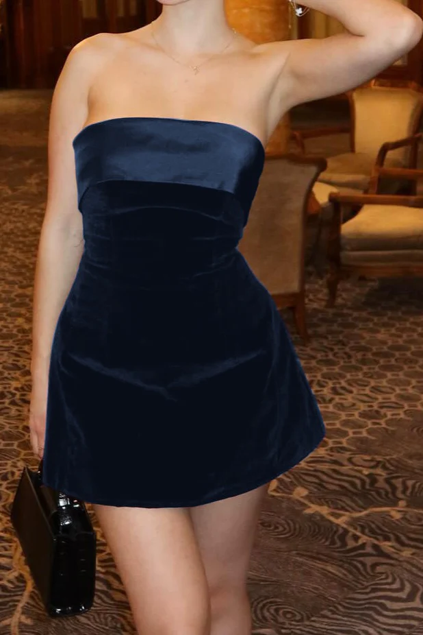 Backless Bustier Fitted Mini Dress - Image 8