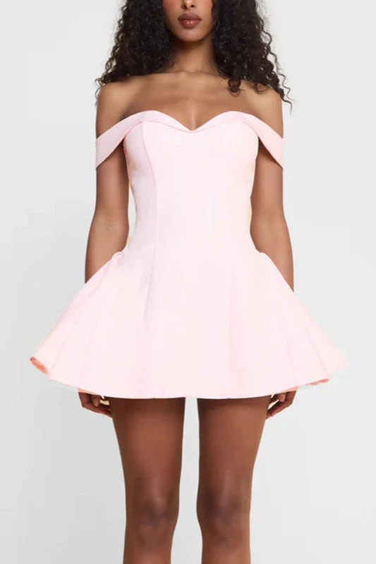 Backless Off-the-shoulder Cocktail Dress - Image 3