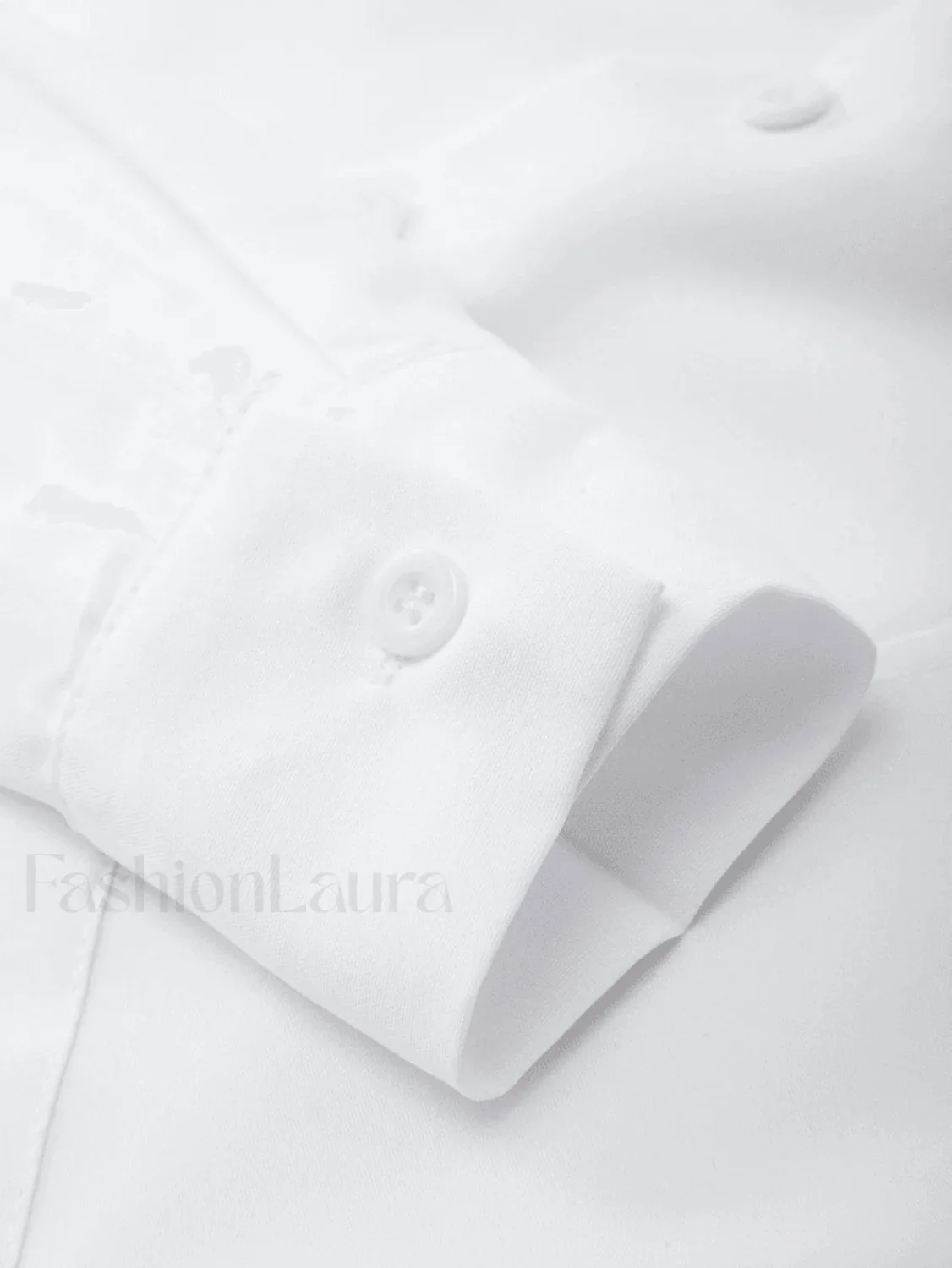 Basic Long Sleeve Button Blouse - Image 11