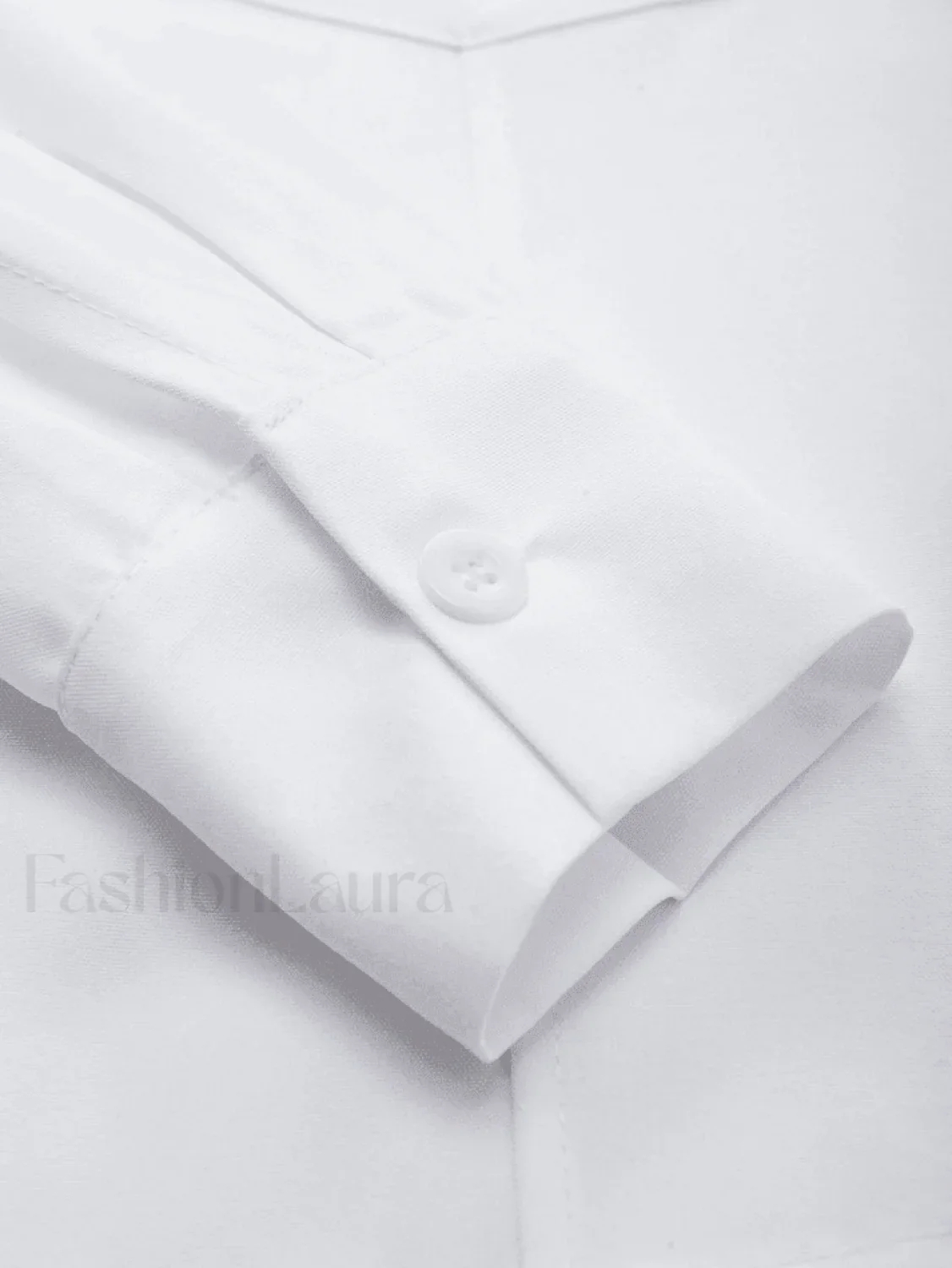 Basic Long Sleeve Button Blouse - Image 12