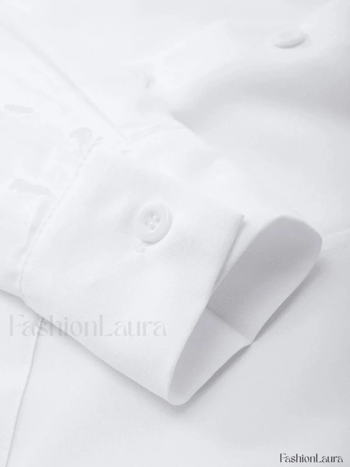 Basic Long Sleeve Button Blouse - Image 28
