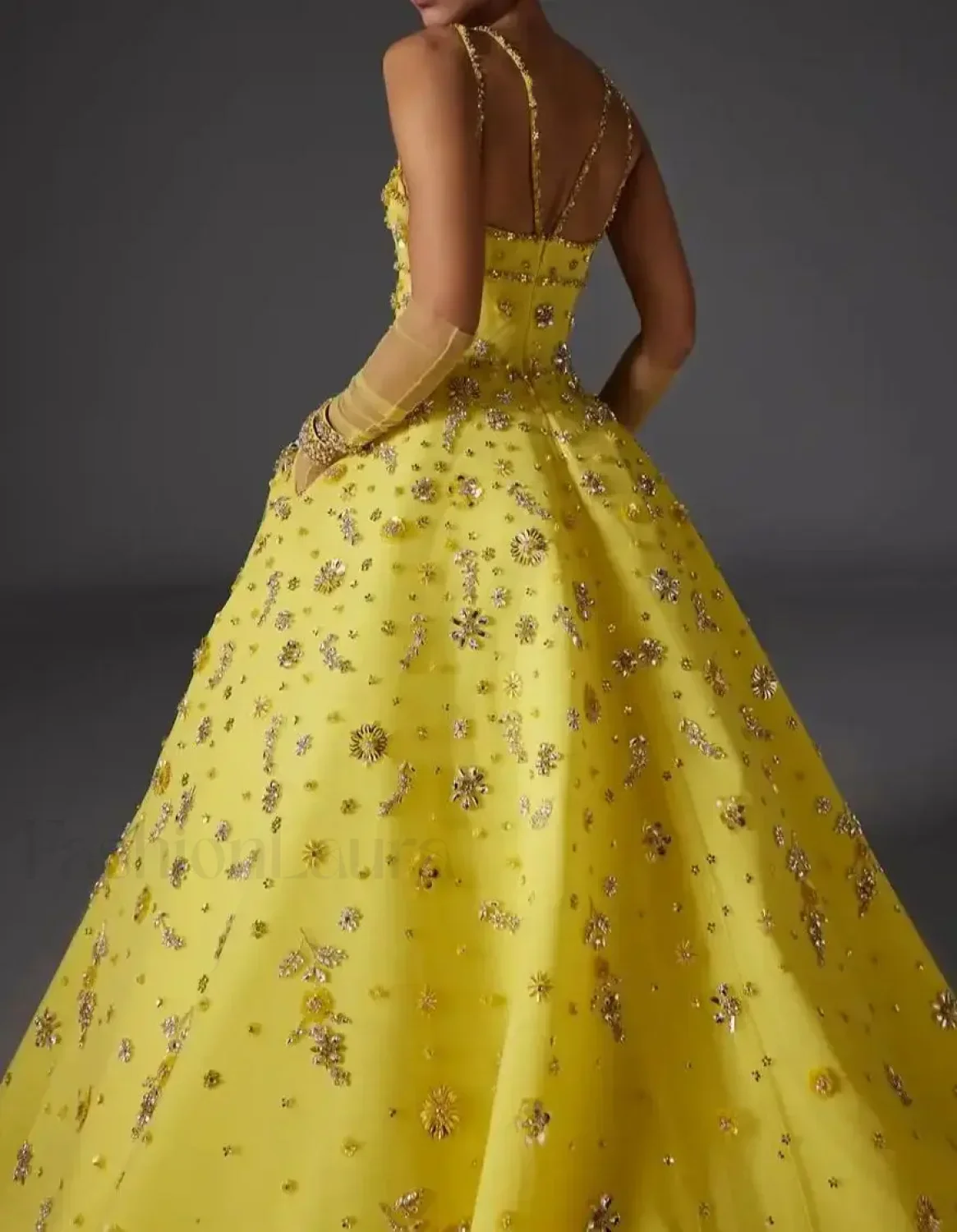 Beaded Floral Strap Maxi Dress - Image 11