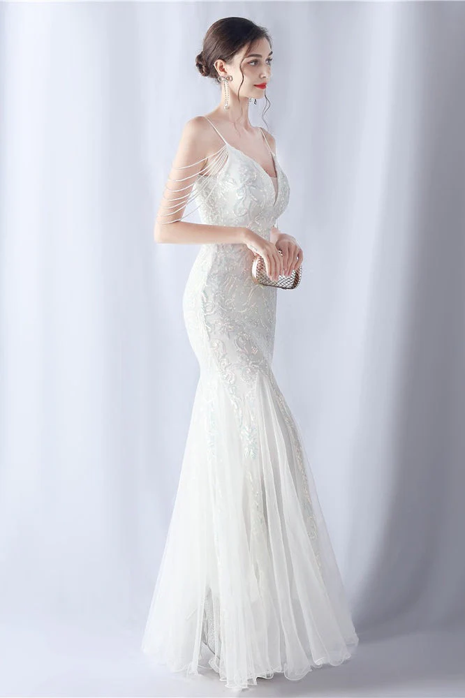 Beaded Mesh Cocktail Maxi Dress - Image 30