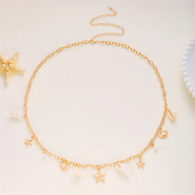 Boho Starfish Shell Beach Waist Chain - Image 5