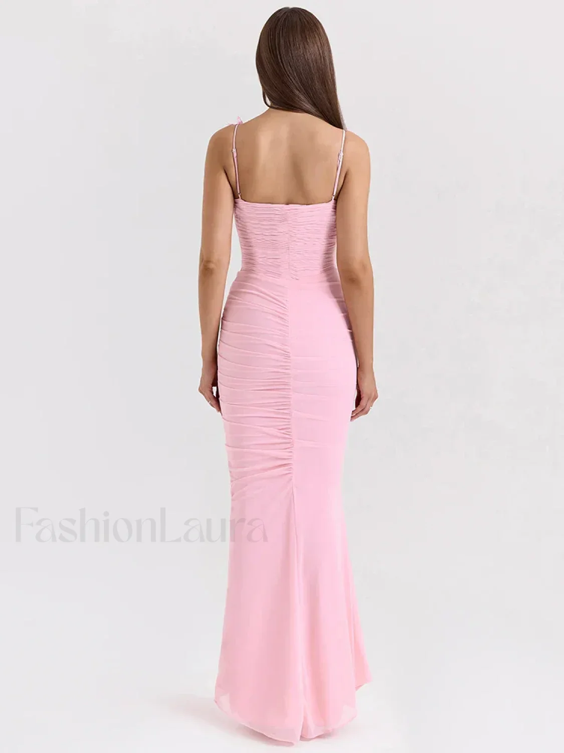 Bow Spaghetti Off Shoulder Maxi Dress - Image 11