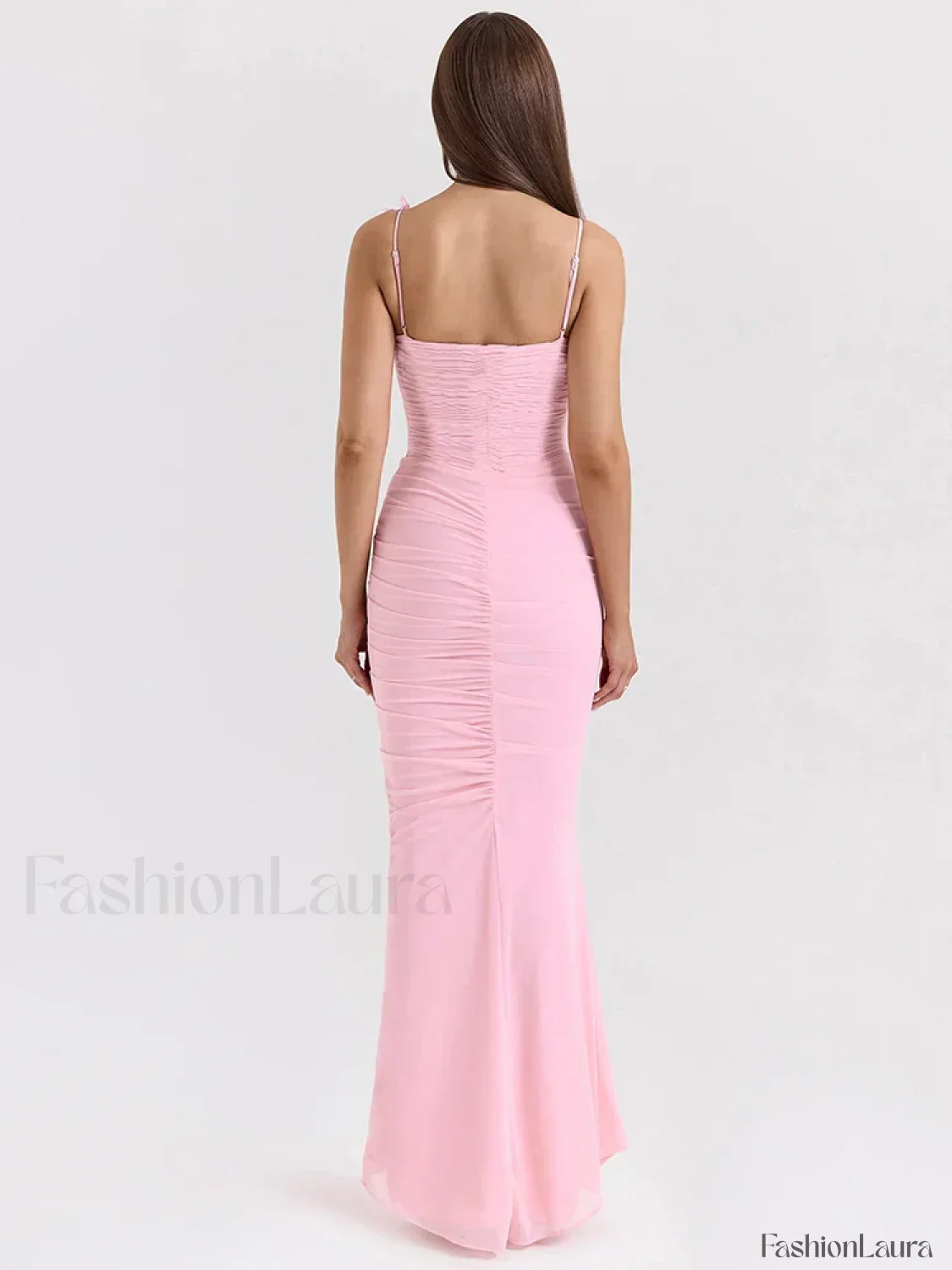 Bow Spaghetti Off Shoulder Maxi Dress - Image 17