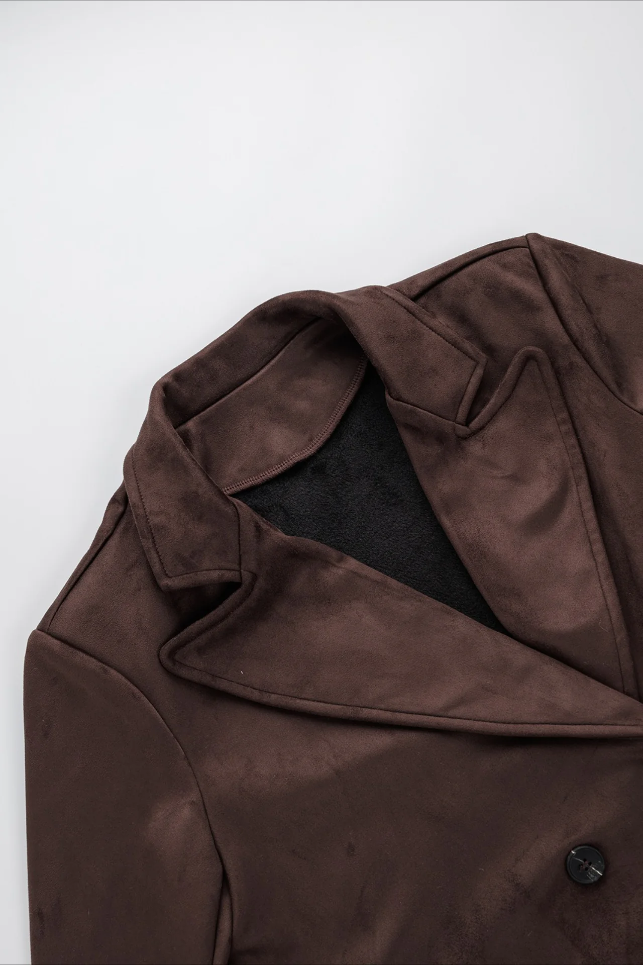 Brown Retro Belted Long Line Overcoat - Image 5
