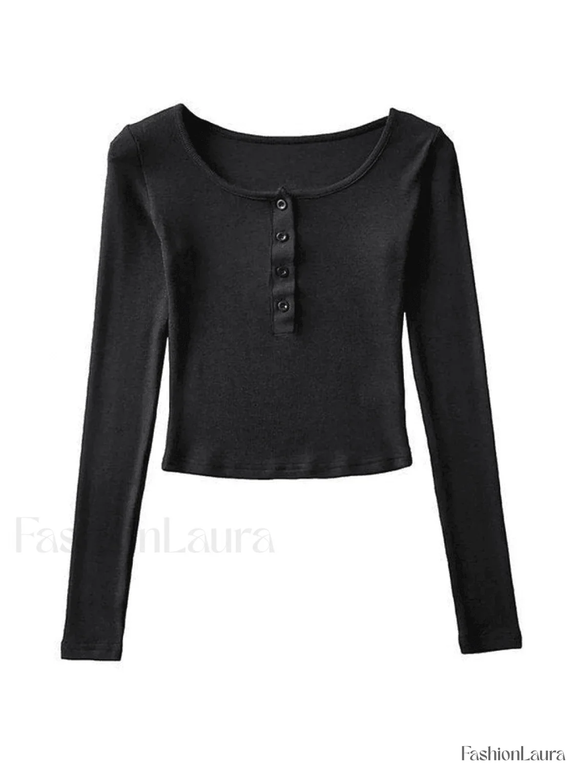Long Sleeve Crop Top - Image 20