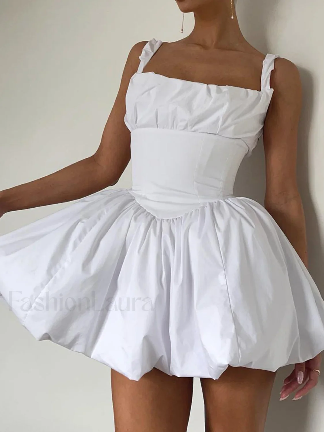 Cami Puff Mini Dress - Image 6
