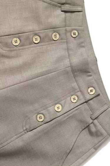 Casual Double Breasted Relaxed Wide Leg Pants - Image 5