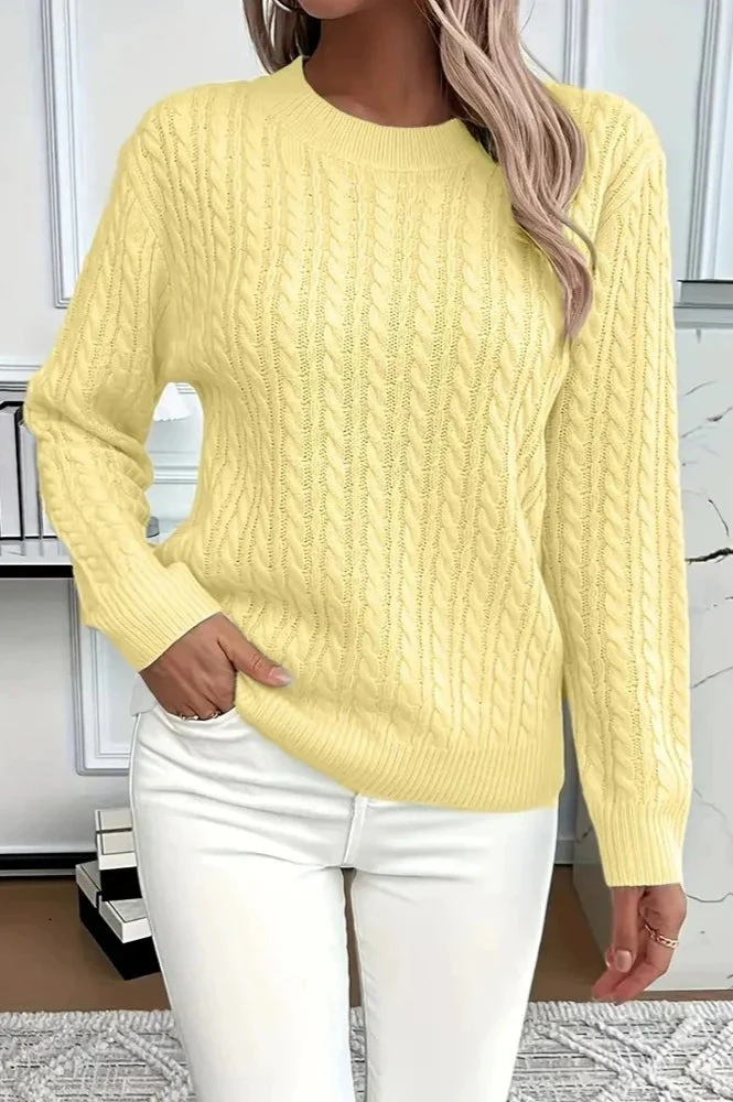 Casual Round Neck Knit Sweater - Image 13