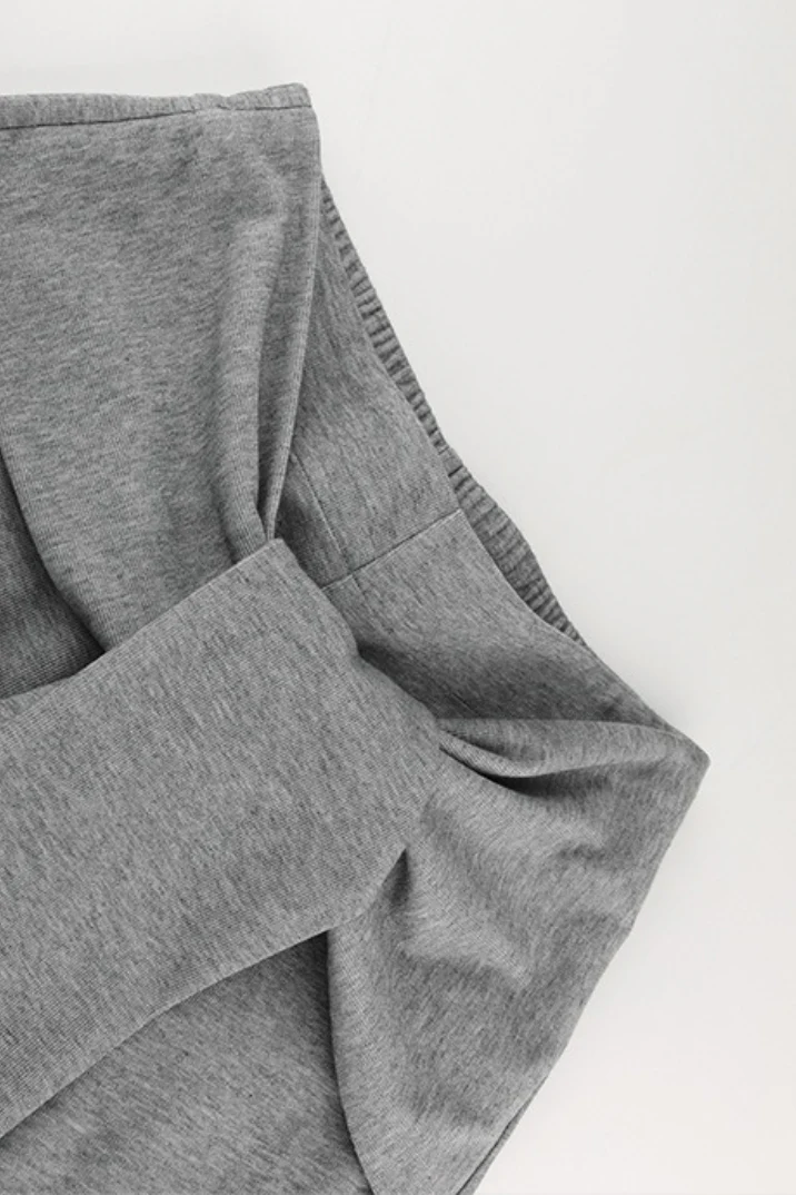 Casual Tie Patchwork Relaxed Straight Pants - Image 7