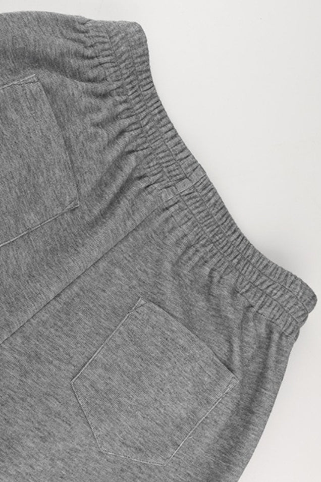 Casual Tie Patchwork Relaxed Straight Pants - Image 8
