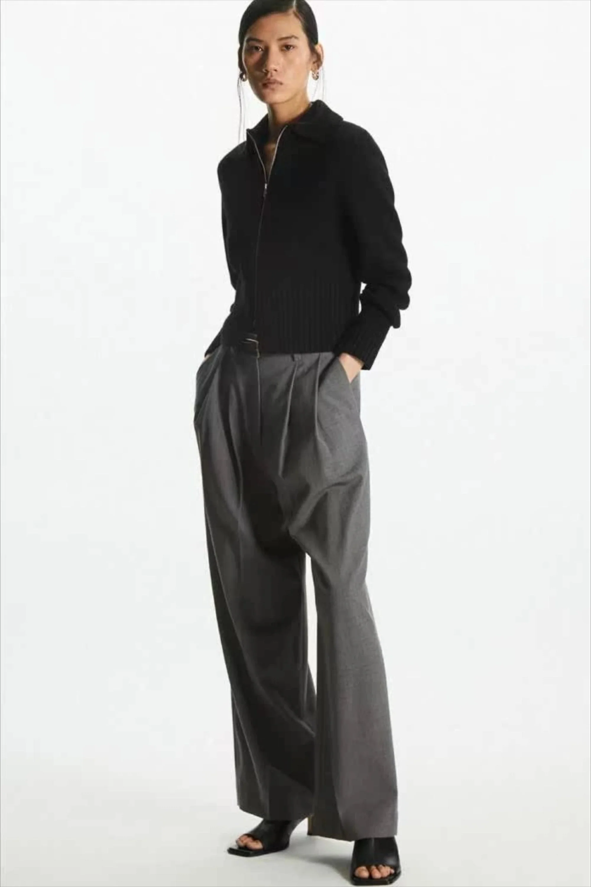 Casual Wool Blend Short Cardigan - Image 5