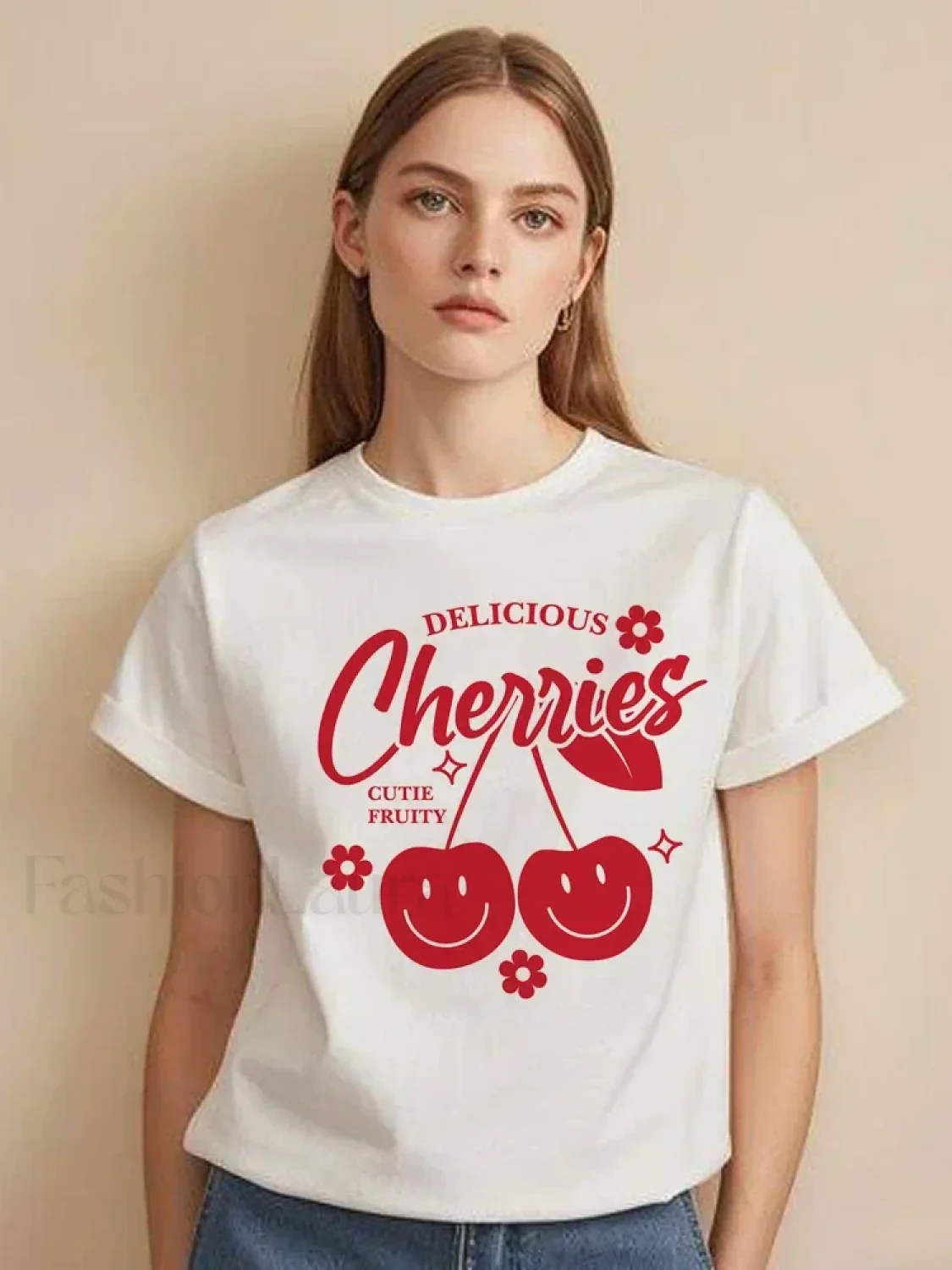 Cherry Delicious Raccoon Meme Graphic T-Shirt - Image 4