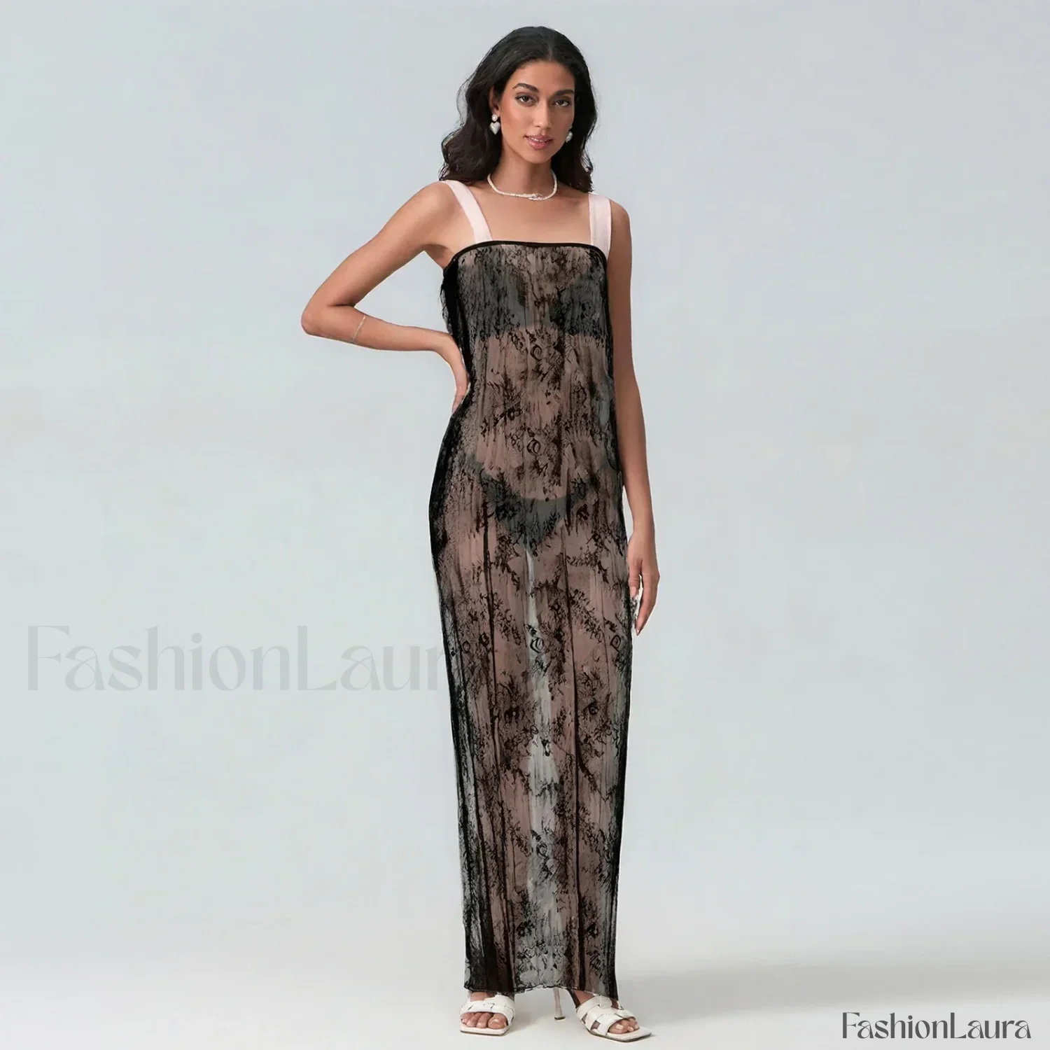Chiffon Patchwork Kimono Cover Up - Image 9