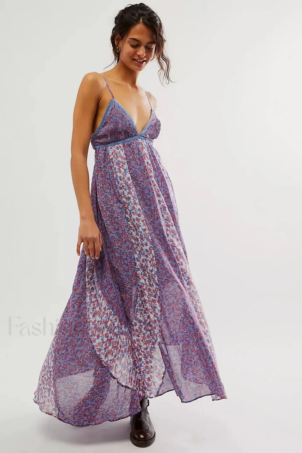 Chiffon Strap Backless Boho Dress - Image 10
