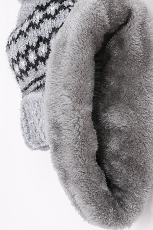 Chunky Knit Balaclava Scarf with Hat - Image 13