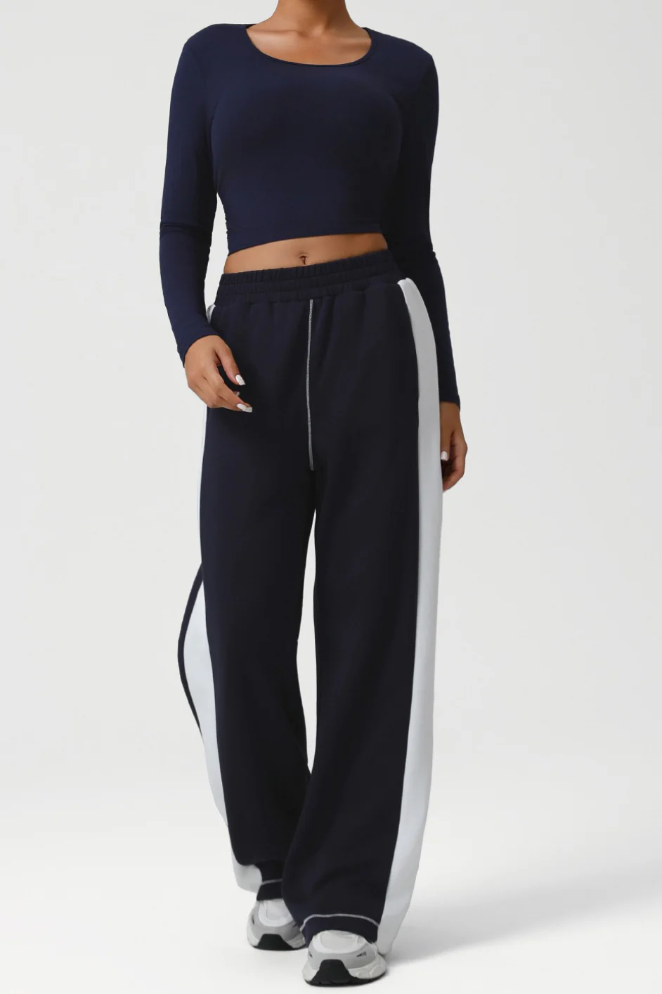 Color Block Yoga Knit Pants - Image 8
