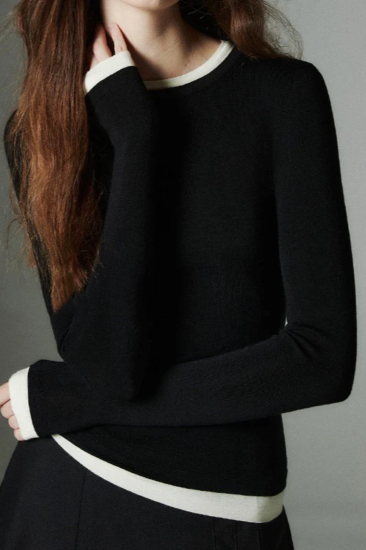 Colorblock Washable Knit Top - Image 3