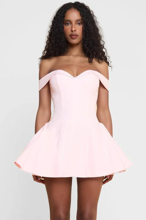 Contrast Bustier Ruffle Cocktail Dress - Image 7