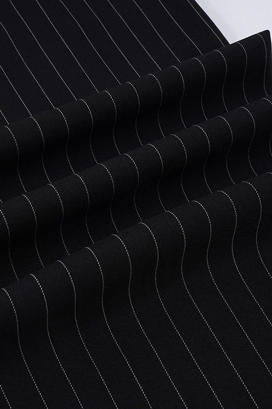 Contrast Stripe Woven Wide Leg Pants - Image 11