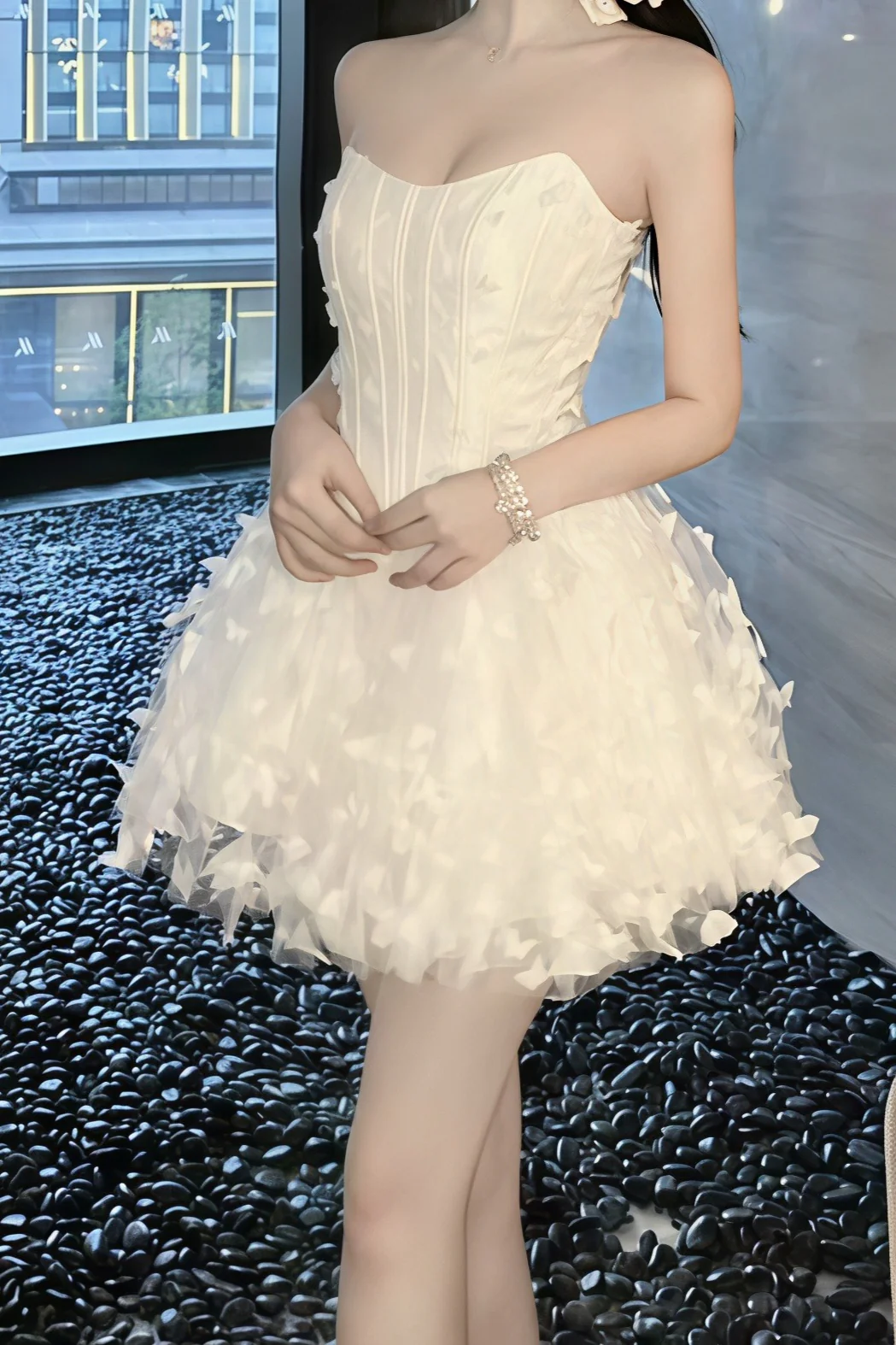 Corset Bow Bustier Mini Dress - Image 5