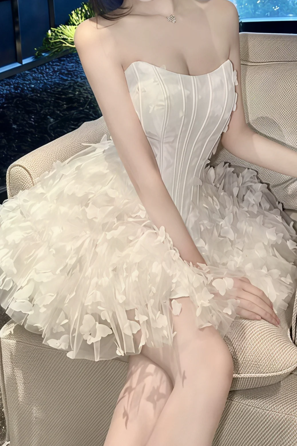 Corset Bow Bustier Mini Dress - Image 6