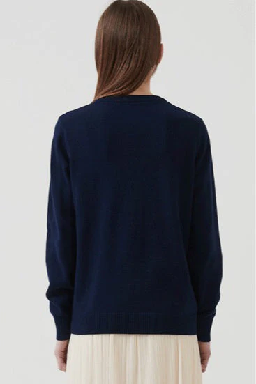 Cotton Round Neck Cardigan - Image 7
