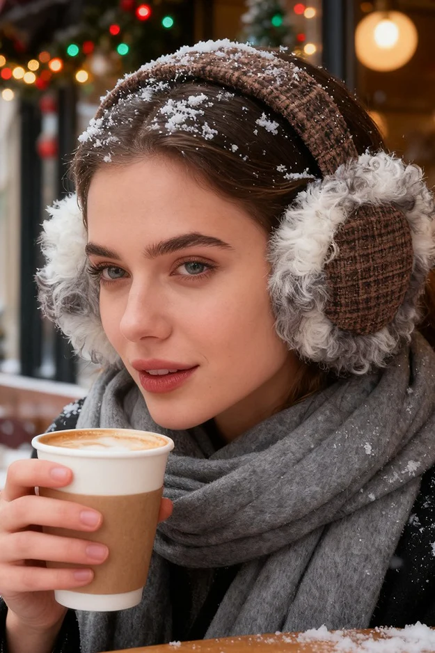 Cozy Curly Faux Fur Cold Weather Earmuffs - Image 4