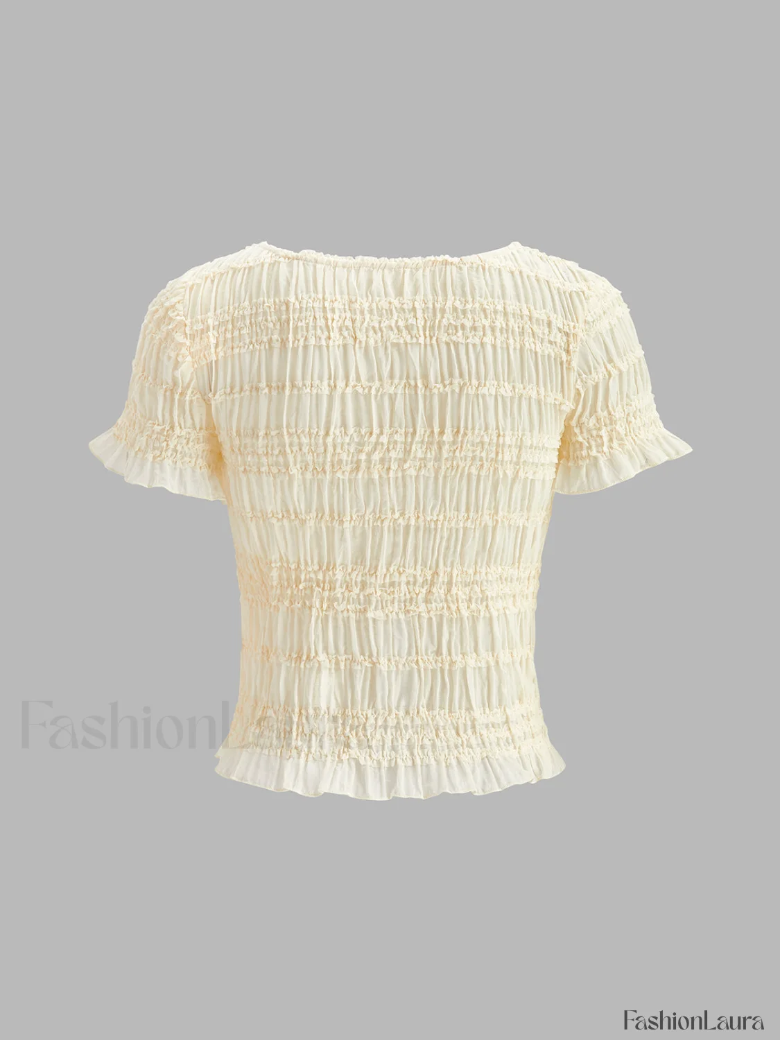 Ruffled Crop Top Skirt Set - Image 22