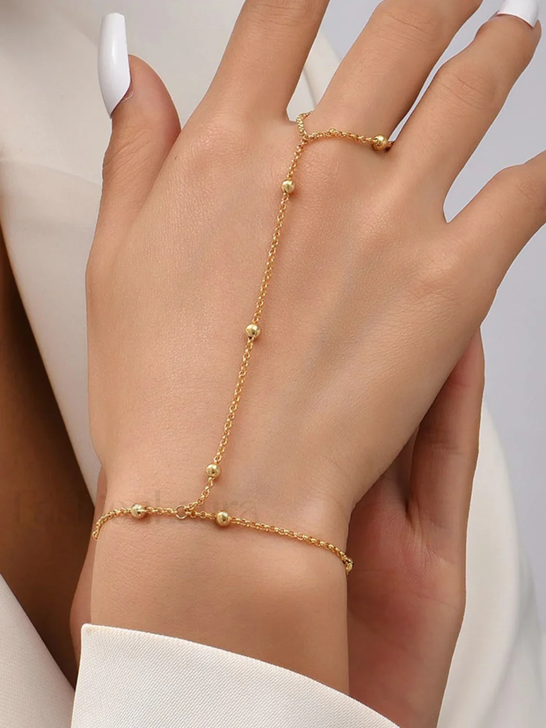 Bead Chain Mittens Bracelet - Image 5