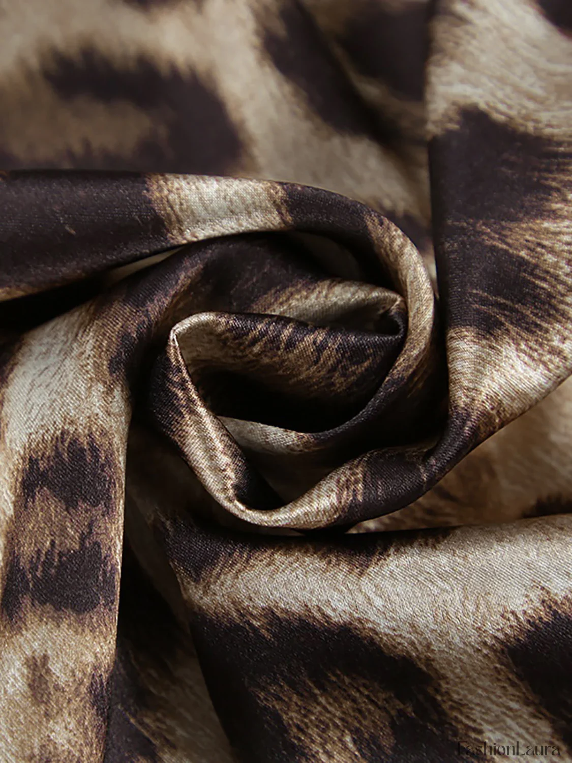 Leopard Print Slim Maxi Skirt - Image 10