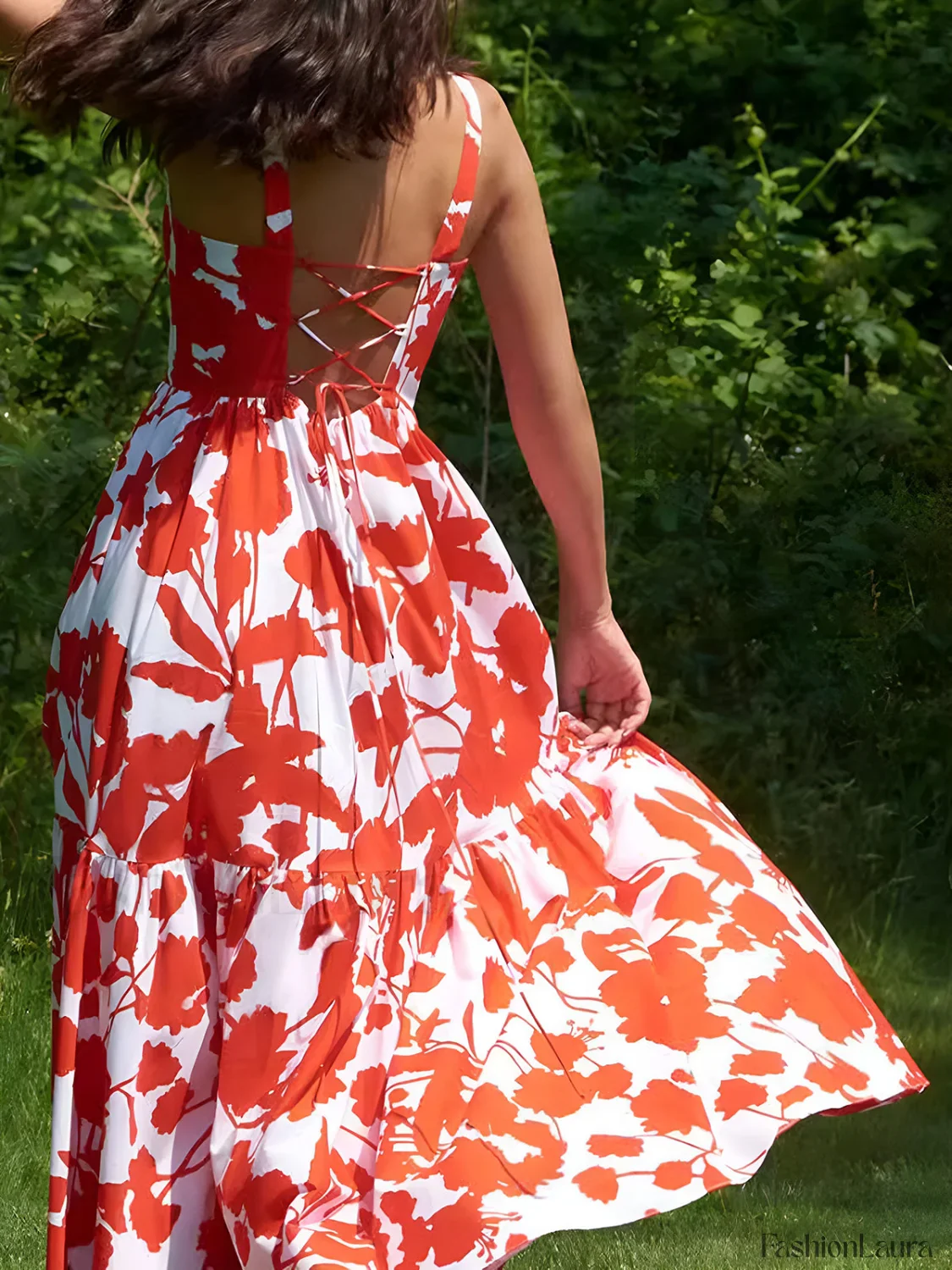 Blooming In Summer Floral Print Cami Long Dress - Image 11