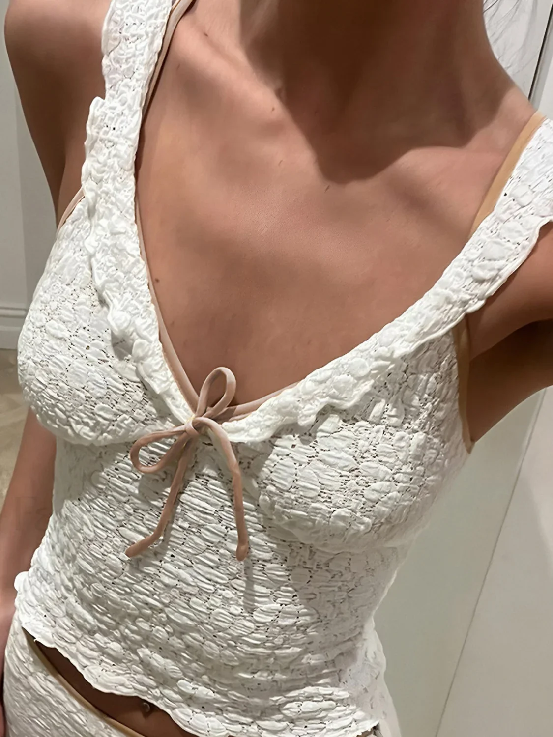 Sweetie Bow Detail Cami Top - Image 8