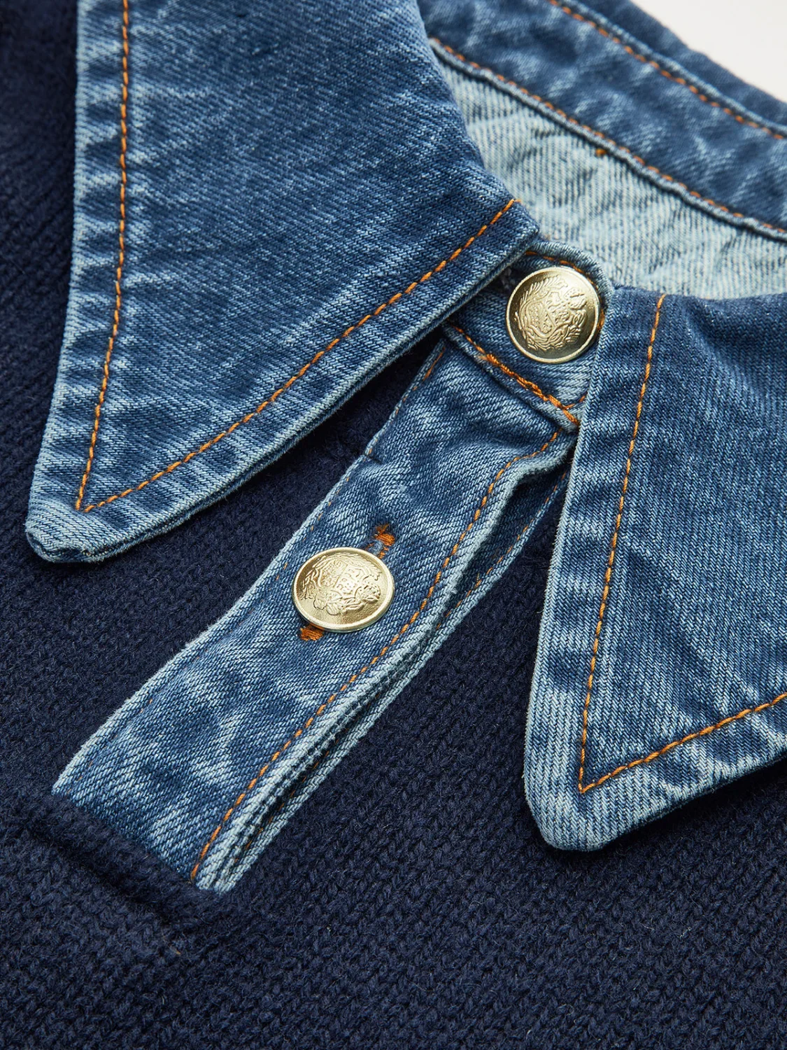 2 in 1 Panel Lapel Sweater - Image 4