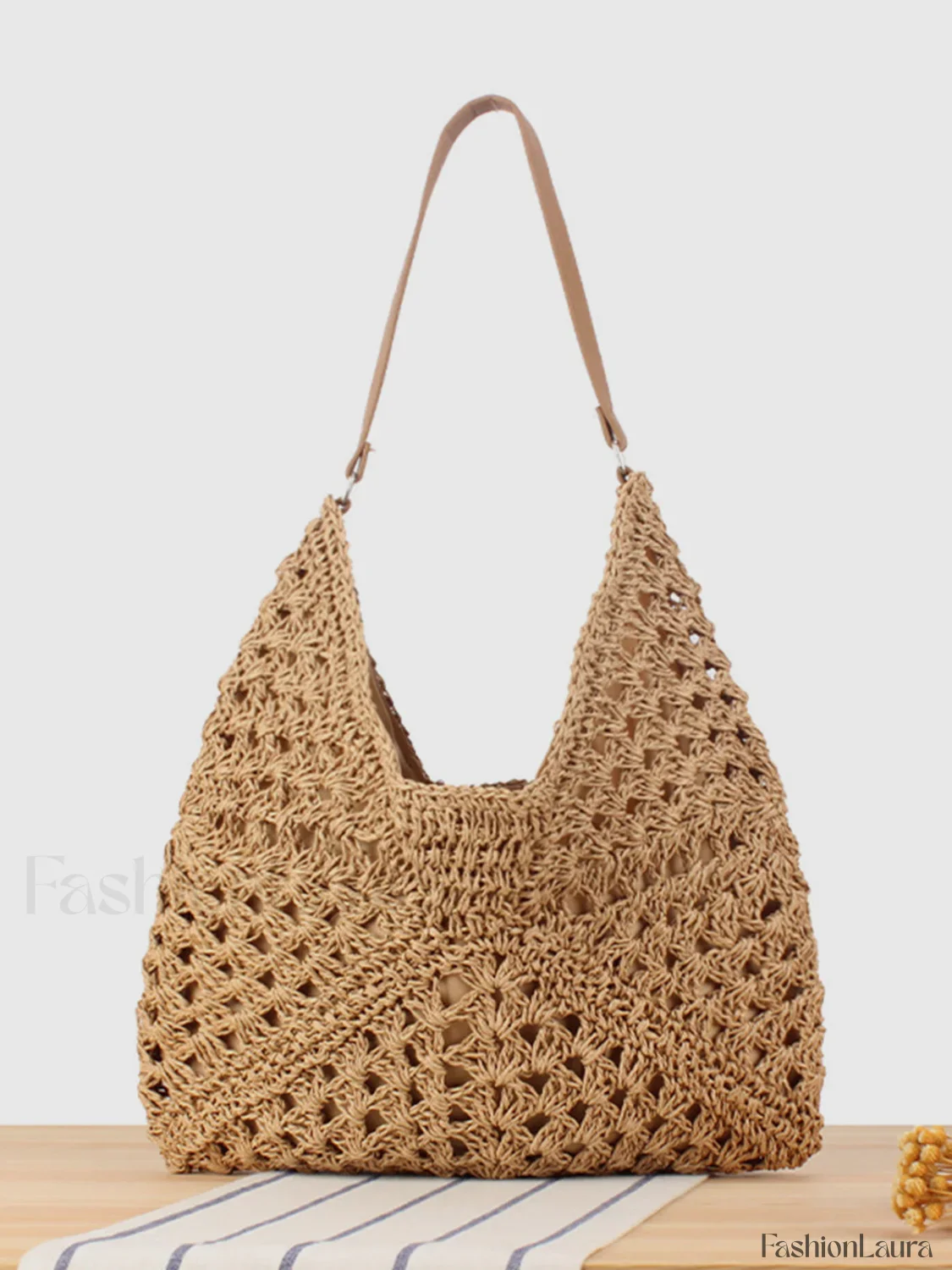 Vintage Crochet Macrame Shoulder Bag - Image 13