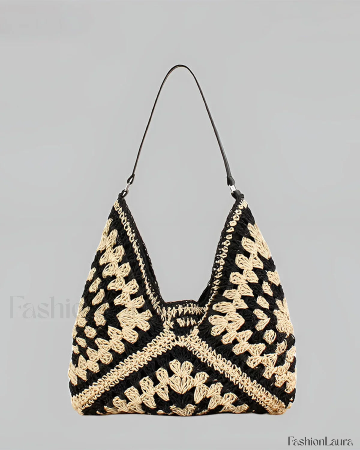 Vintage Crochet Macrame Shoulder Bag - Image 15