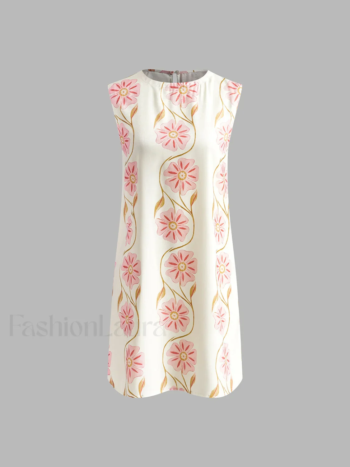 Romantic Print Sleeveless Mini  Dress - Image 14